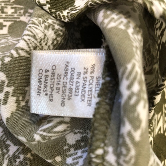 Brown & cream patterned hi-low SS tunic, L, Christopher & Banks - Picture 4 of 12